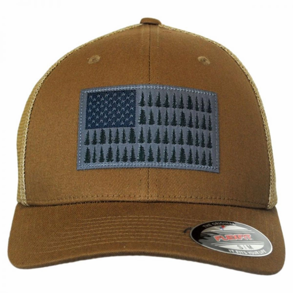Tree Flag Mesh Flexfit Fitted Baseball Cap