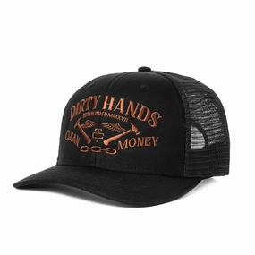 Troll Co. Catena "Dirty Hands Clean Money" Curved Brim Snapback Cap