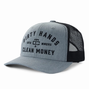 Troll Co. Catena "Dirty Hands Clean Money" Curved Brim Snapback Cap