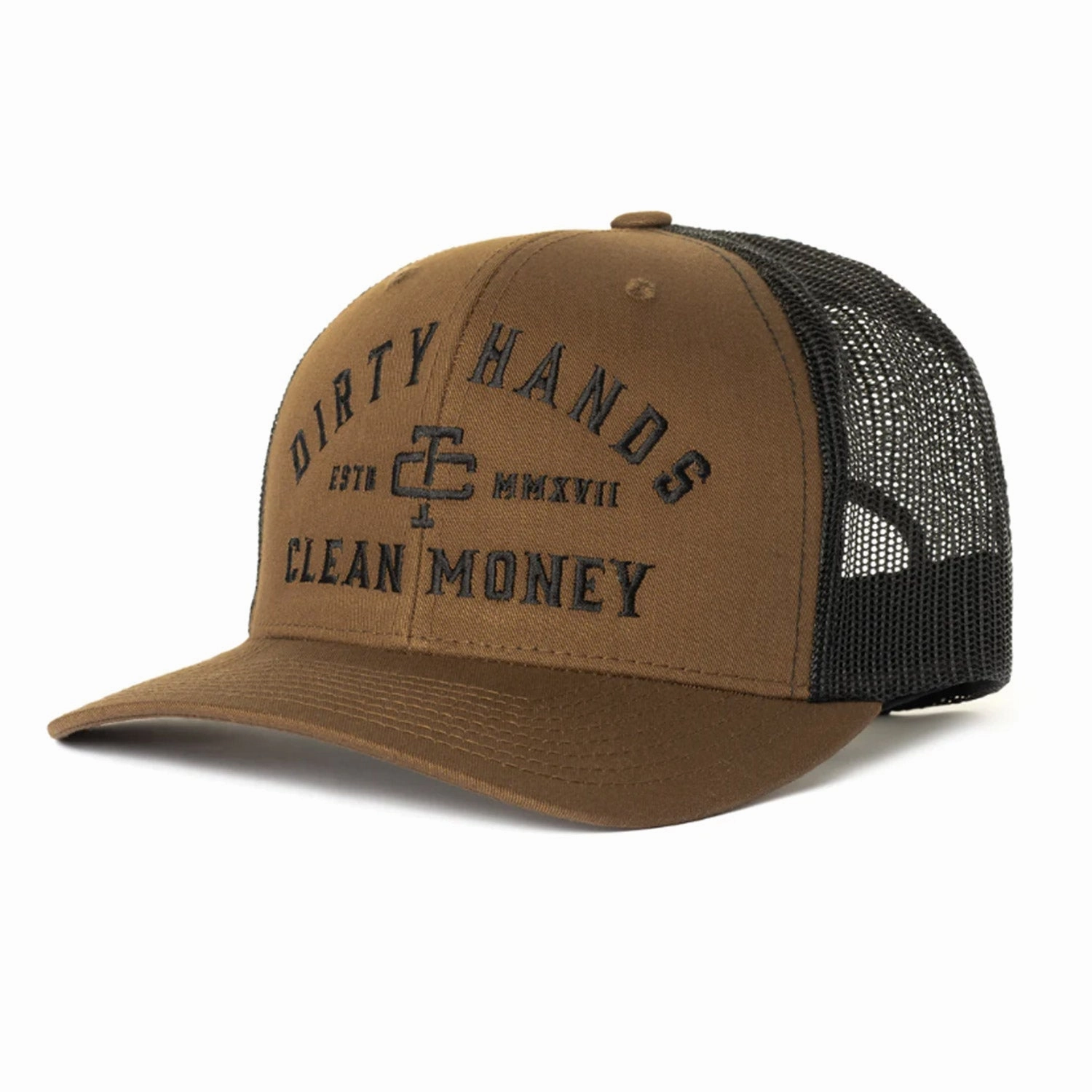 Troll Co. Catena "Dirty Hands Clean Money" Curved Brim Snapback Cap