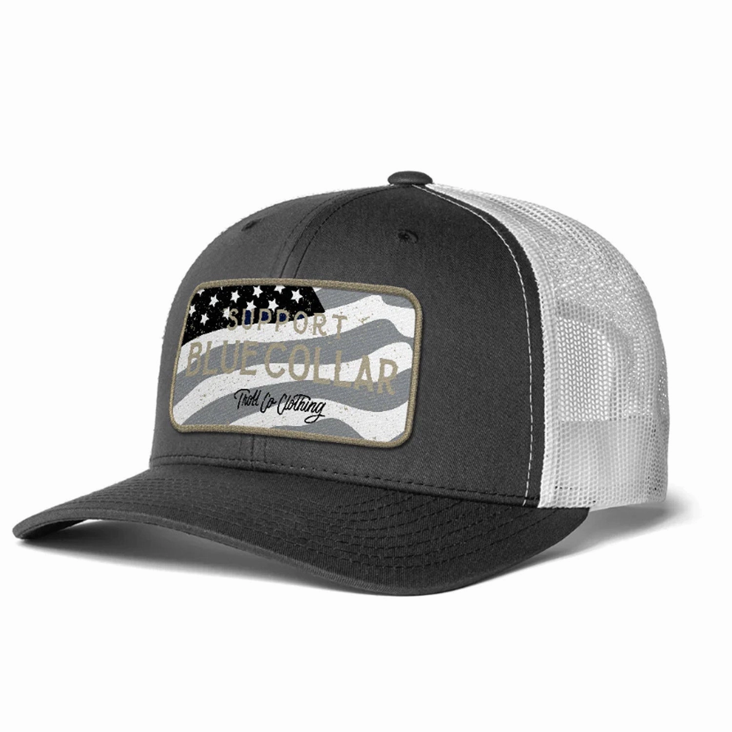 Troll Co. Fortify "Support Blue Collar" Patch Snapback Cap