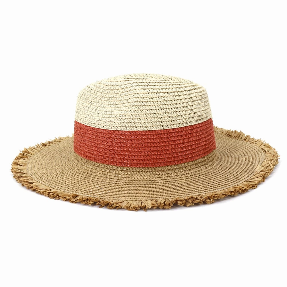 Tropicana Sun Straw Fedora Hat