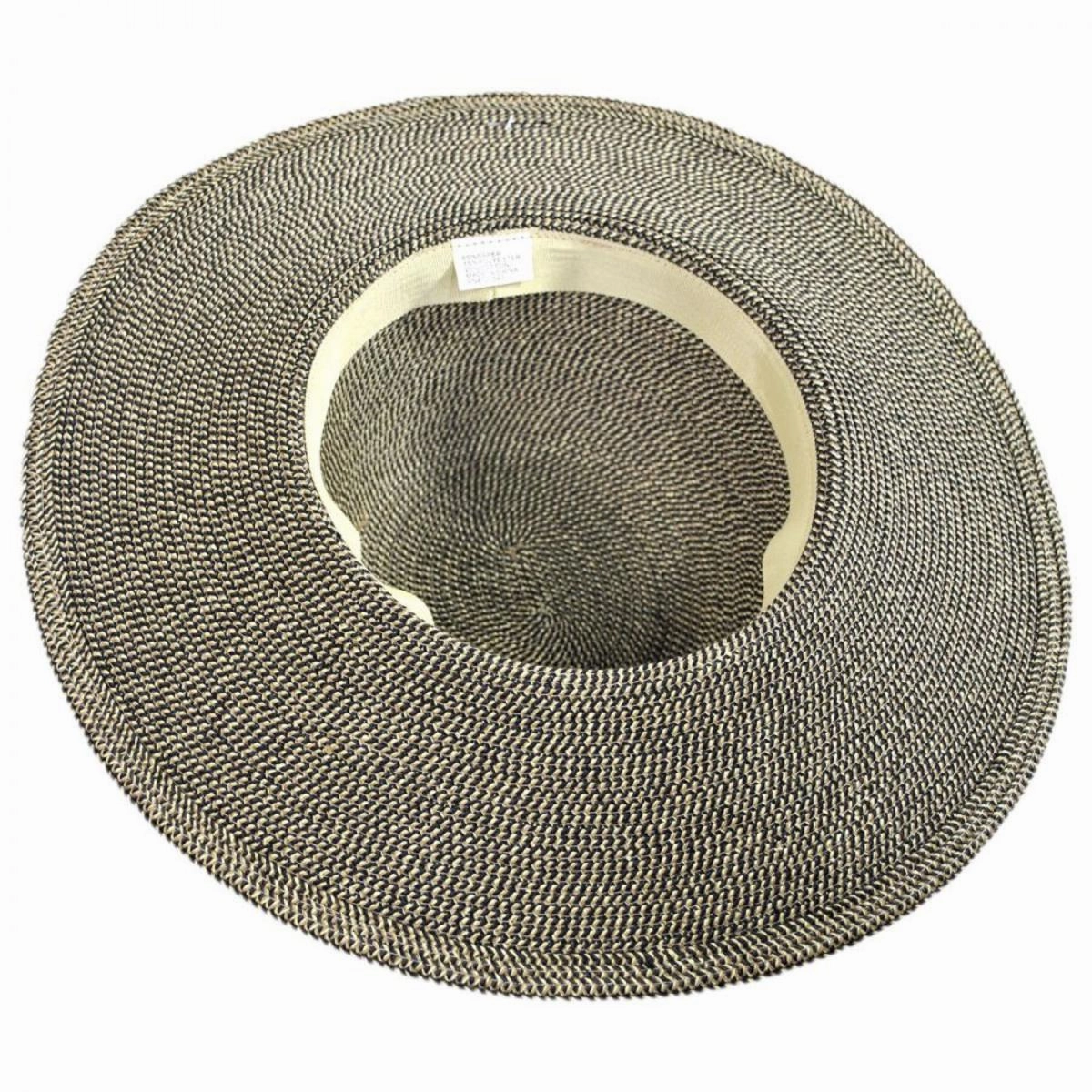 Tweed Toyo Straw Blend Floppy Sun Hat