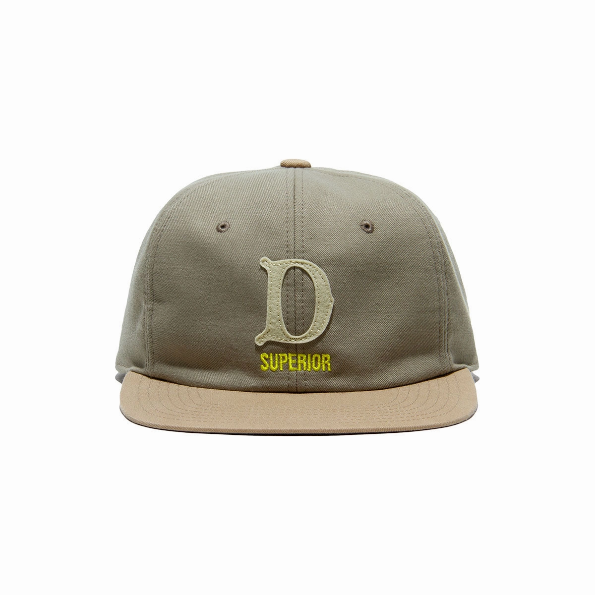 TWO TONE BASE BALL CAP - GrayBeige