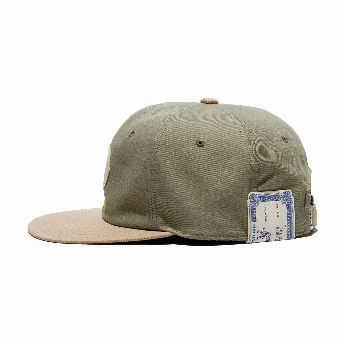 TWO TONE BASE BALL CAP - GrayBeige