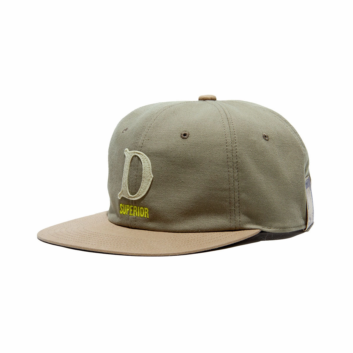 TWO TONE BASE BALL CAP - GrayBeige
