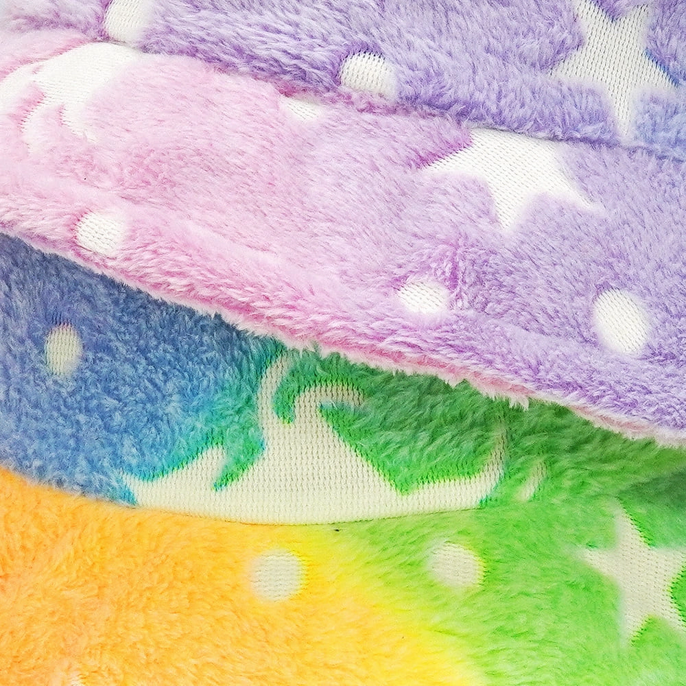 Unicorns Tie-Dye Fur Bucket Hat