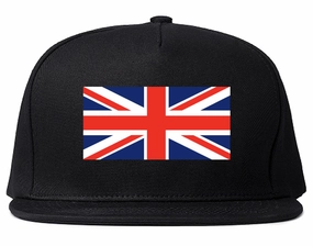 United Kingdom Flag Country Printed Snapback Hat Cap