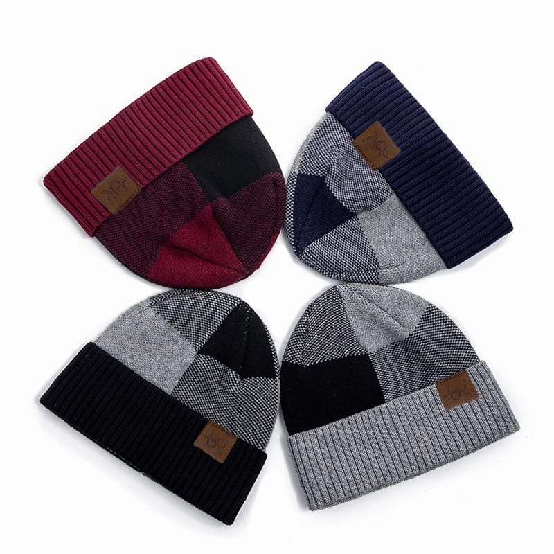UR Patchwork Knitted Beanie