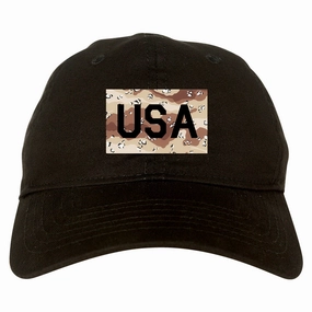 USA Desert Camo Army Mens Dad Hat Baseball Cap