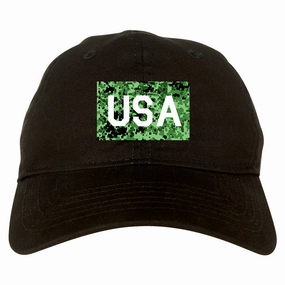 USA Digital Camo Army Mens Dad Hat Baseball Cap