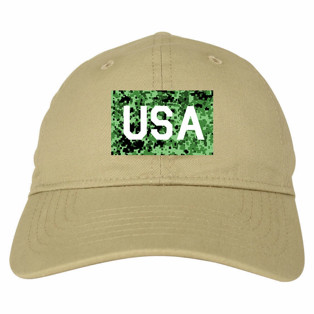 USA Digital Camo Army Mens Dad Hat Baseball Cap