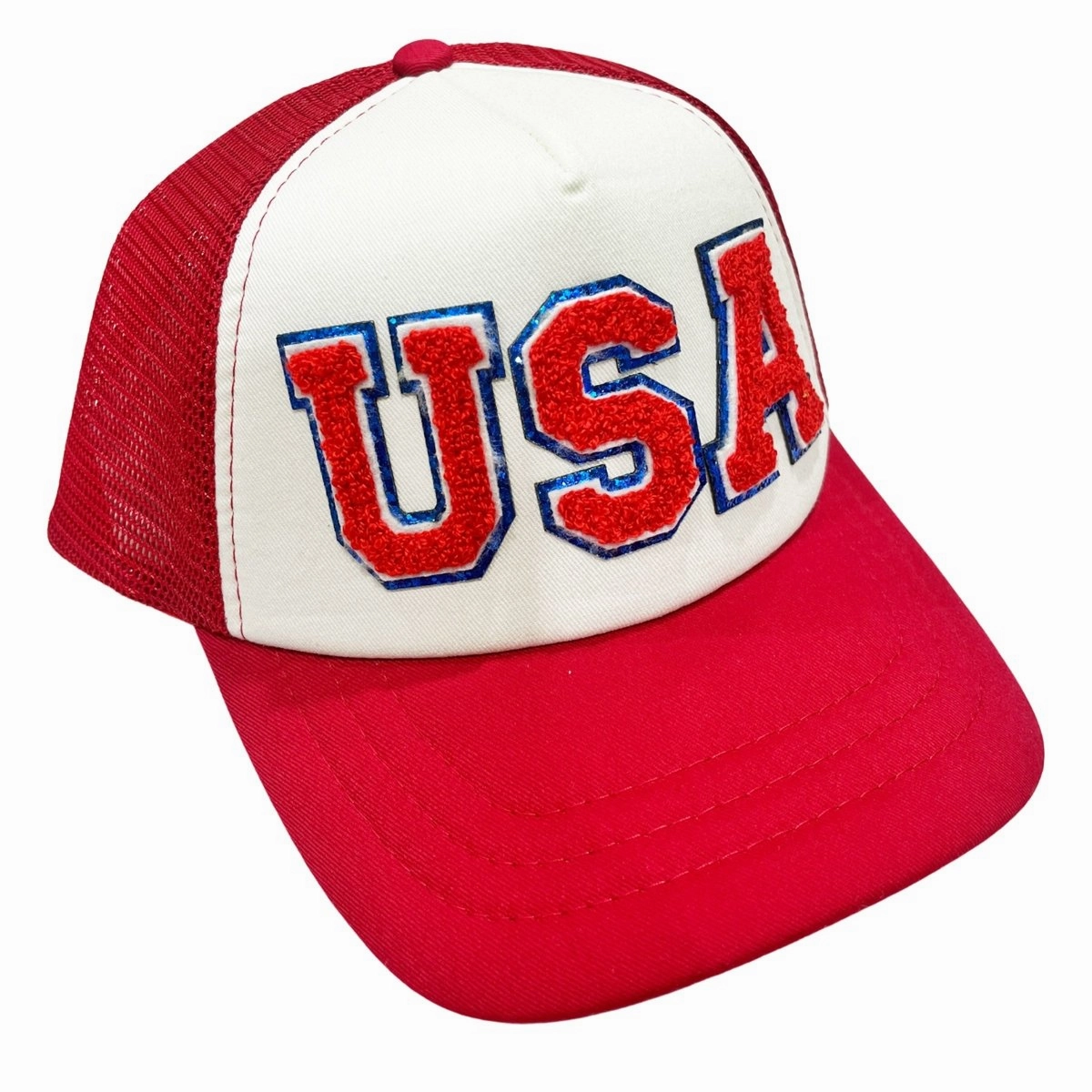 USA Letter Patch Trucker Hat
