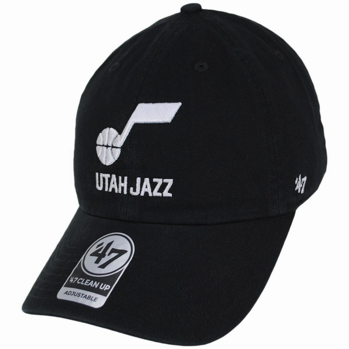 Utah Jazz NBA Clean Up Strapback Baseball Cap Dad Hat