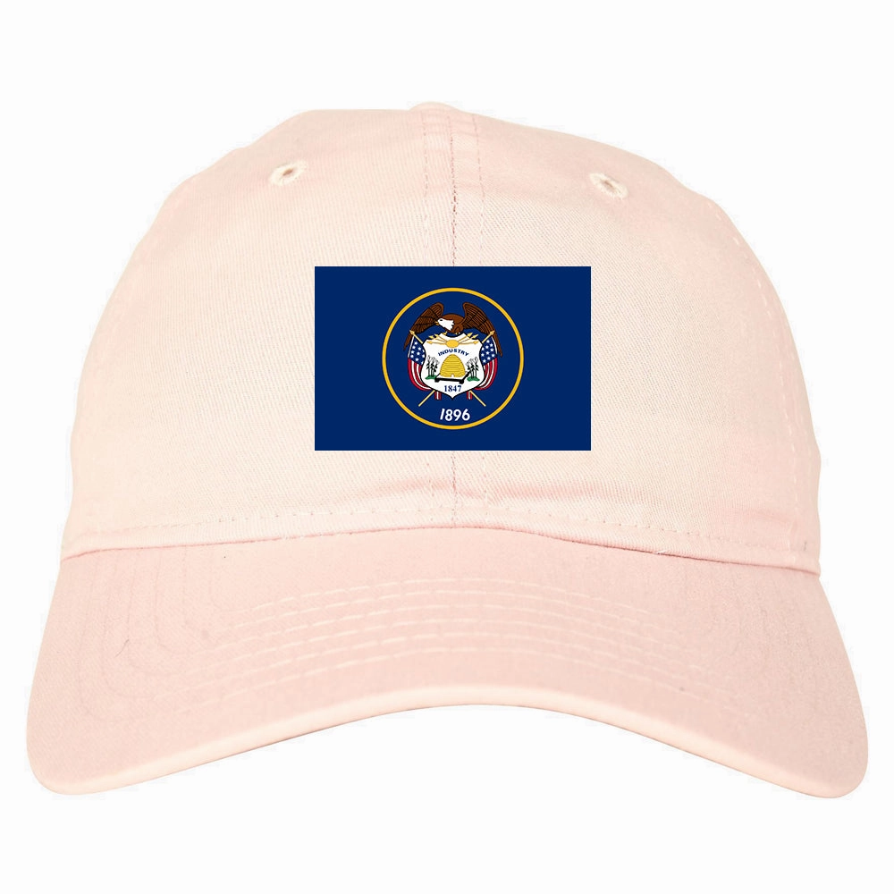 Utah State Flag UT Chest Mens Dad Hat