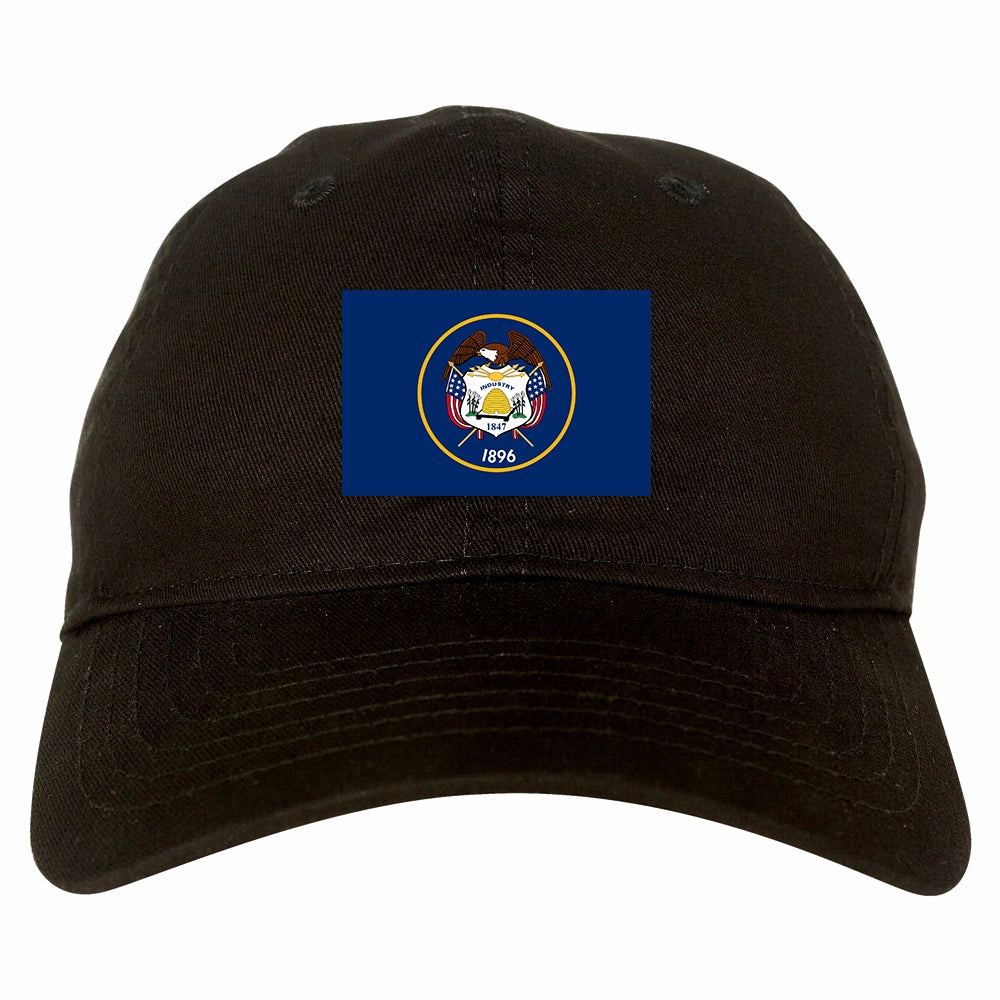 Utah State Flag UT Chest Mens Dad Hat
