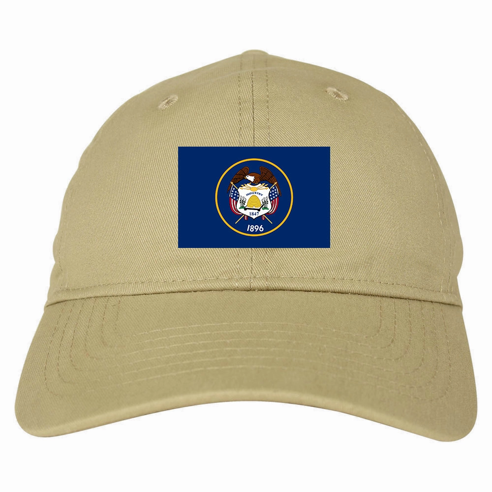 Utah State Flag UT Chest Mens Dad Hat