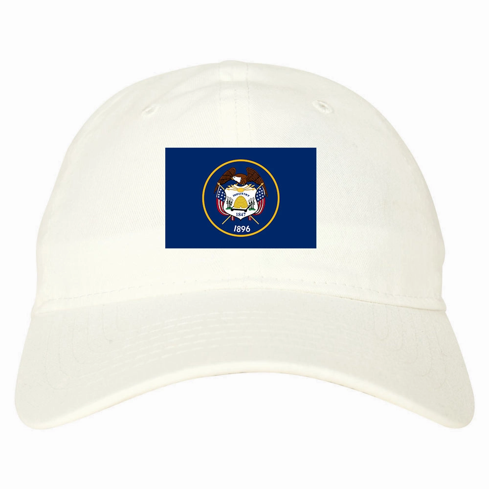 Utah State Flag UT Chest Mens Dad Hat