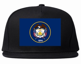 Utah State Flag UT Chest Mens Snapback Hat