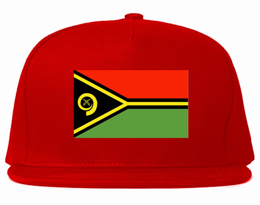 Vanuatu Flag Country Printed Snapback Hat Cap