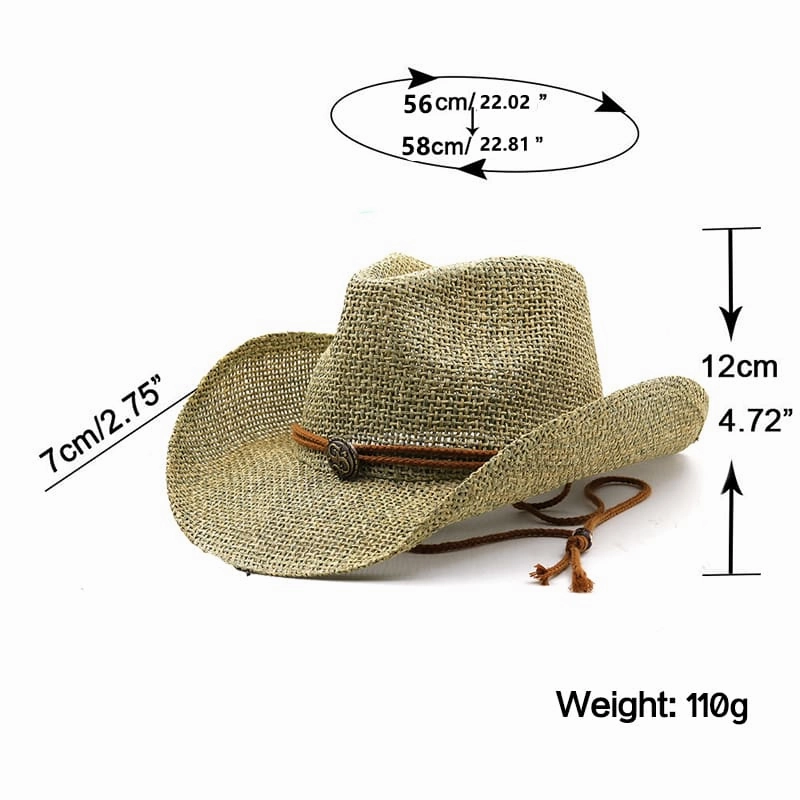Ventura Straw Cowboy Hat