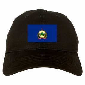 Vermont State Flag VT Chest Mens Dad Hat