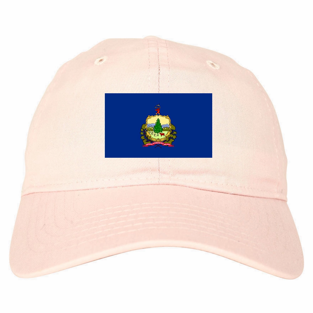 Vermont State Flag VT Chest Mens Dad Hat
