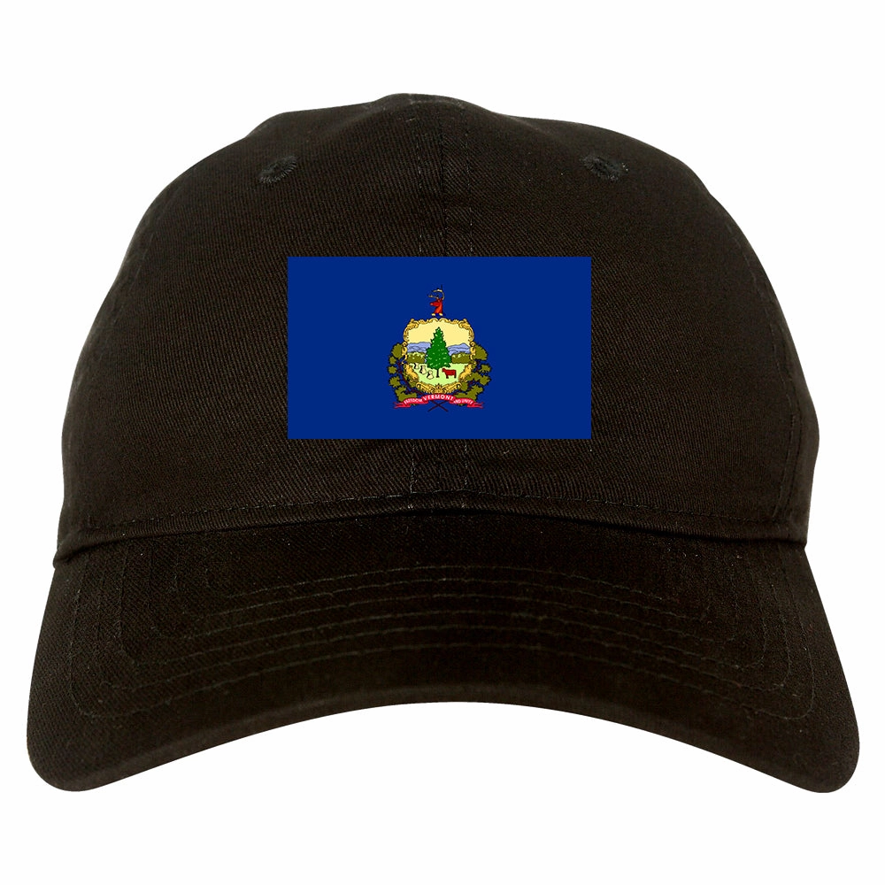 Vermont State Flag VT Chest Mens Dad Hat