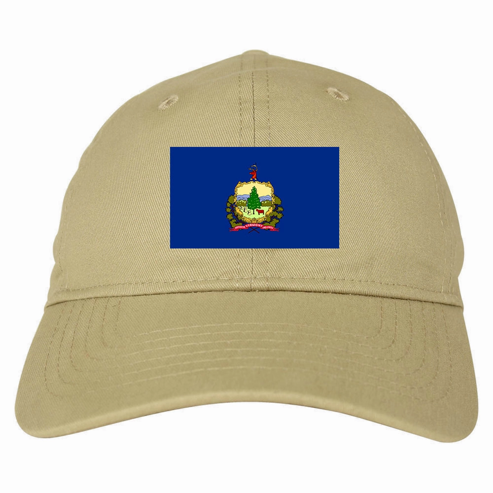 Vermont State Flag VT Chest Mens Dad Hat