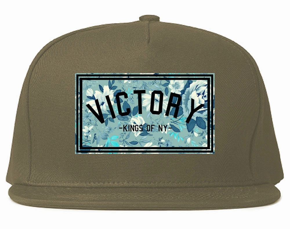 Victory Floral Pattern Snapback Hat