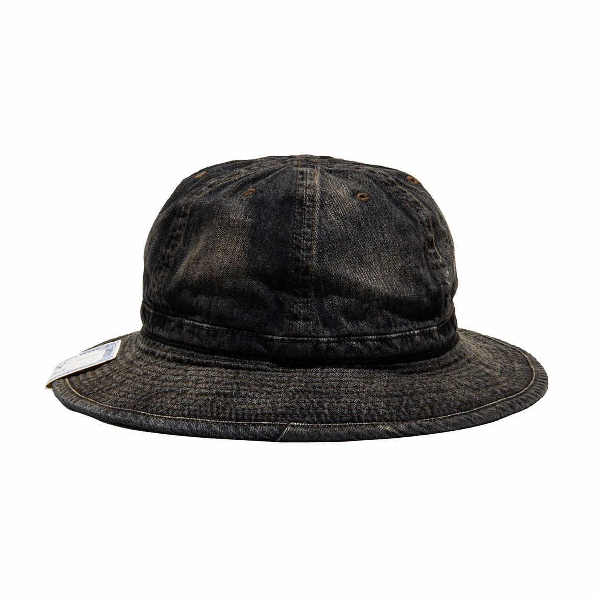 VINTAGE DENIM FATIGUE HAT - Black