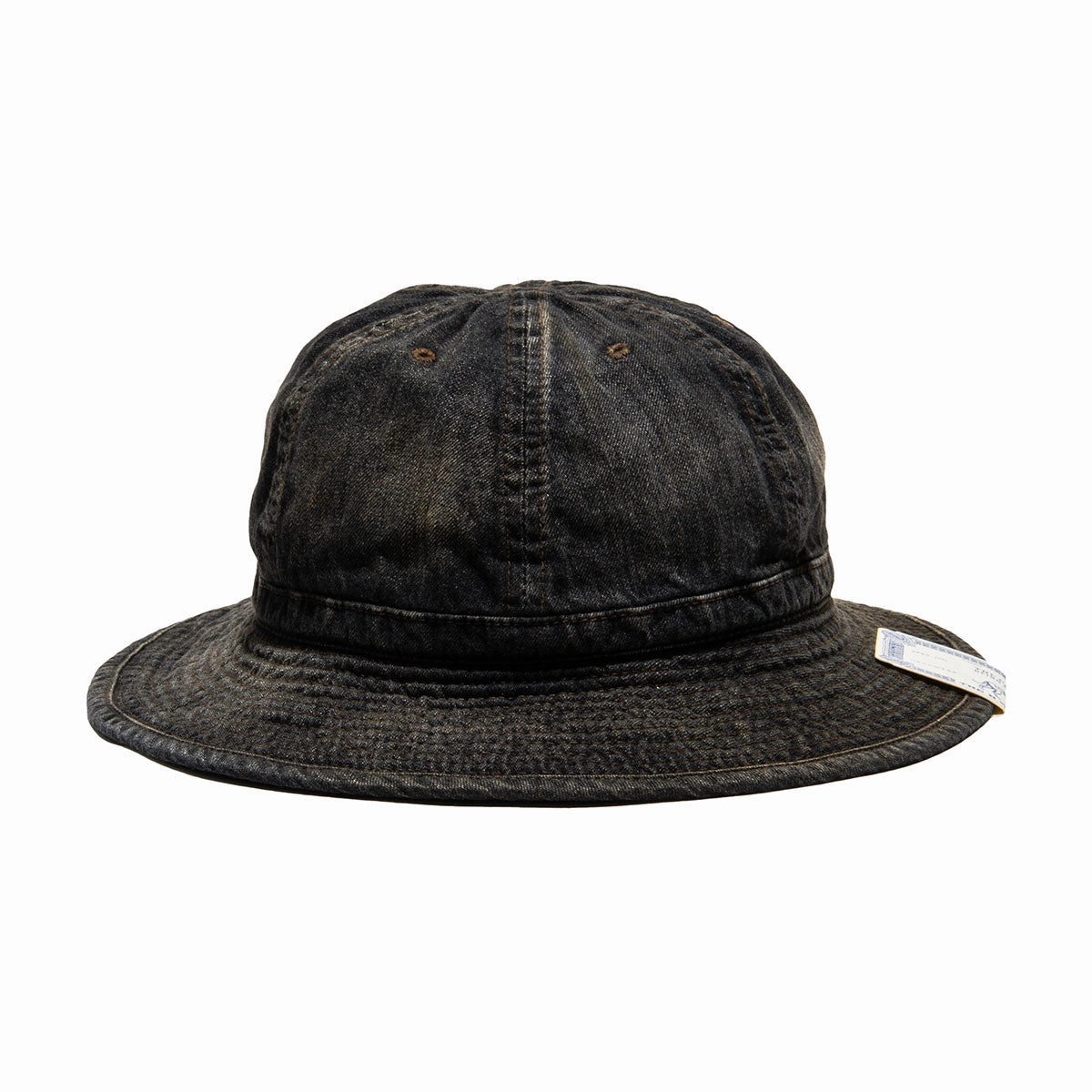 VINTAGE DENIM FATIGUE HAT - Black