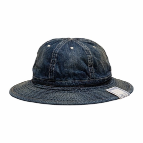 VINTAGE DENIM FATIGUE HAT - Indigo