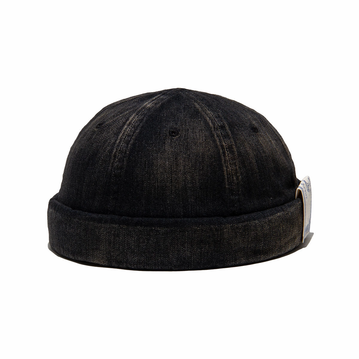 VINTAGE DENIM ROLL CAP - Black