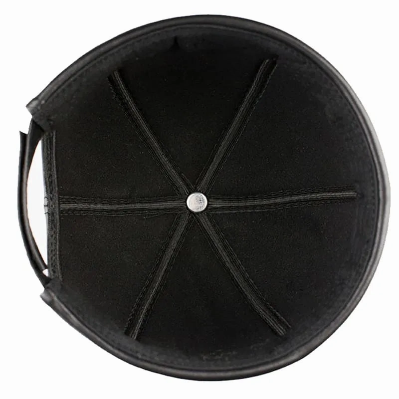 Vintage Genuine Leather Docker Cap