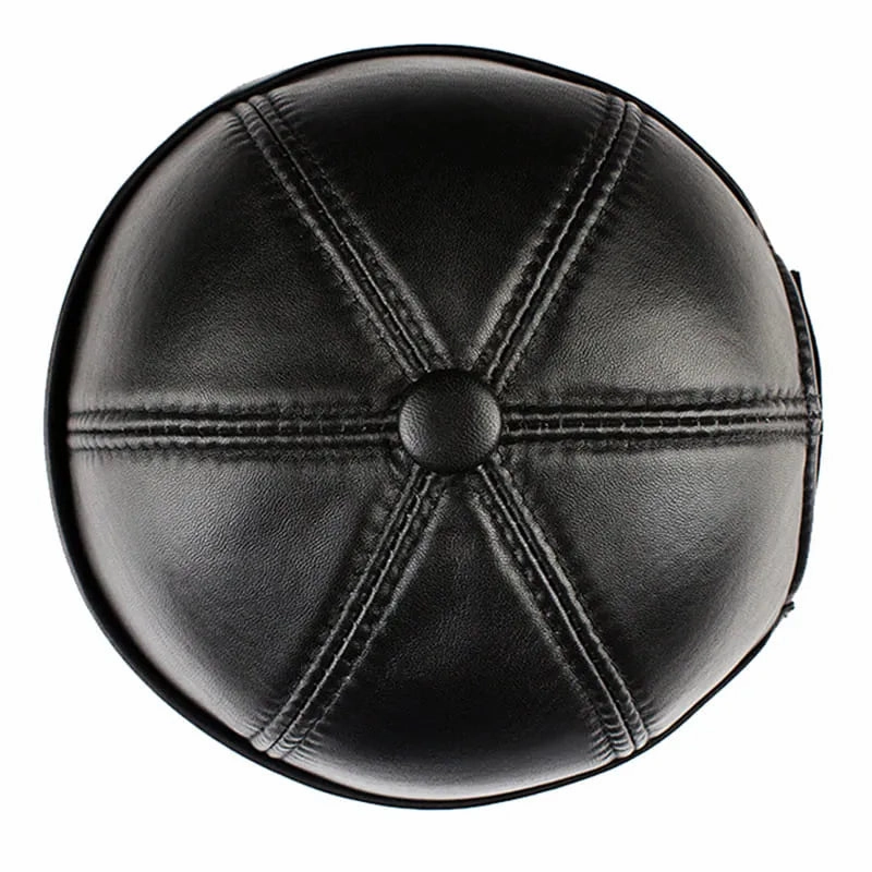 Vintage Genuine Leather Docker Cap
