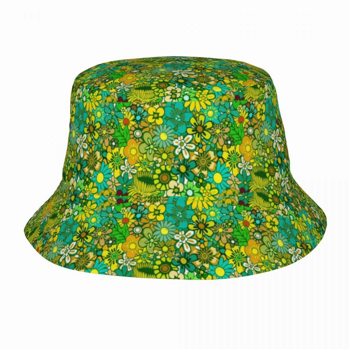 Vintage Hippie Flowers Bucket Hat