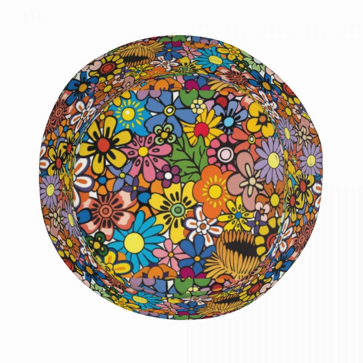 Vintage Hippie Flowers Bucket Hat