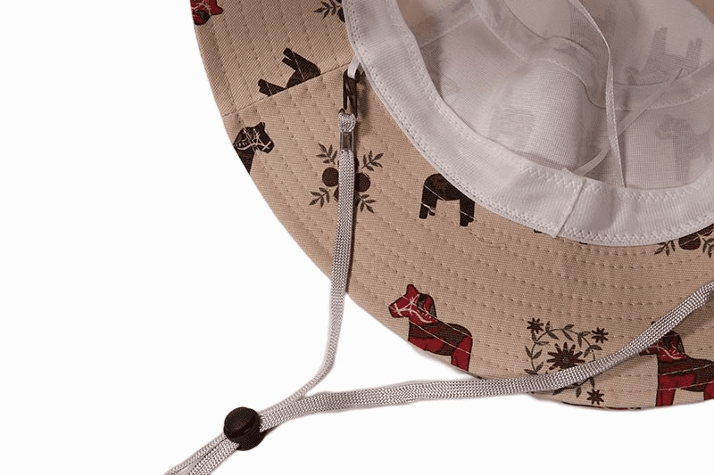 Vintage Wood Horses Bucket Hat
