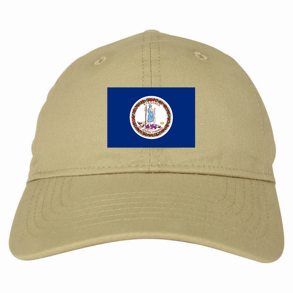 Virginia State Flag VA Chest Mens Dad Hat