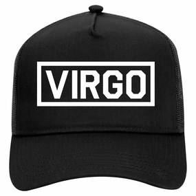 Virgo Horoscope Sign Retro Adult 5 Panel Mesh Trucker Hat
