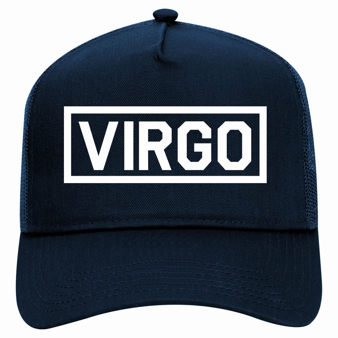 Virgo Horoscope Sign Retro Adult 5 Panel Mesh Trucker Hat