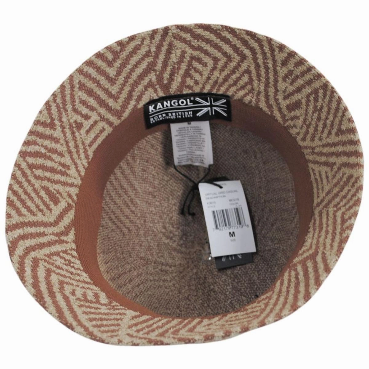 Virtual Grid Casual Bucket Hat