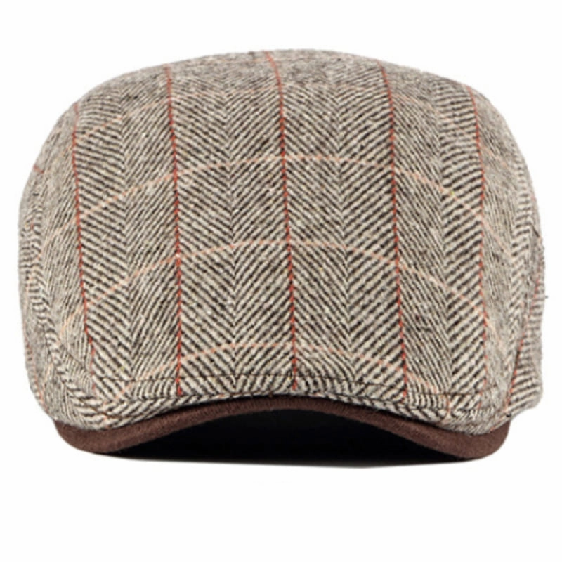 Viviani Plaid Flat Cap