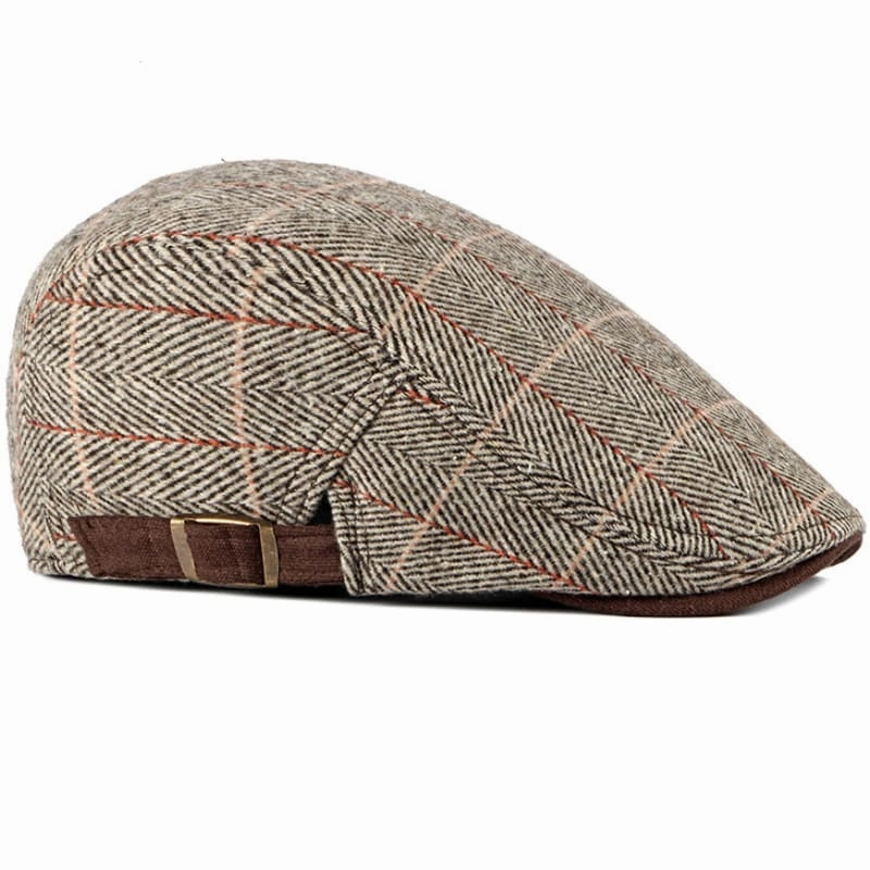 Viviani Plaid Flat Cap