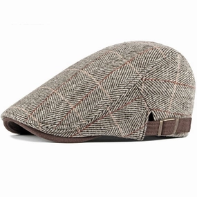 Viviani Plaid Flat Cap