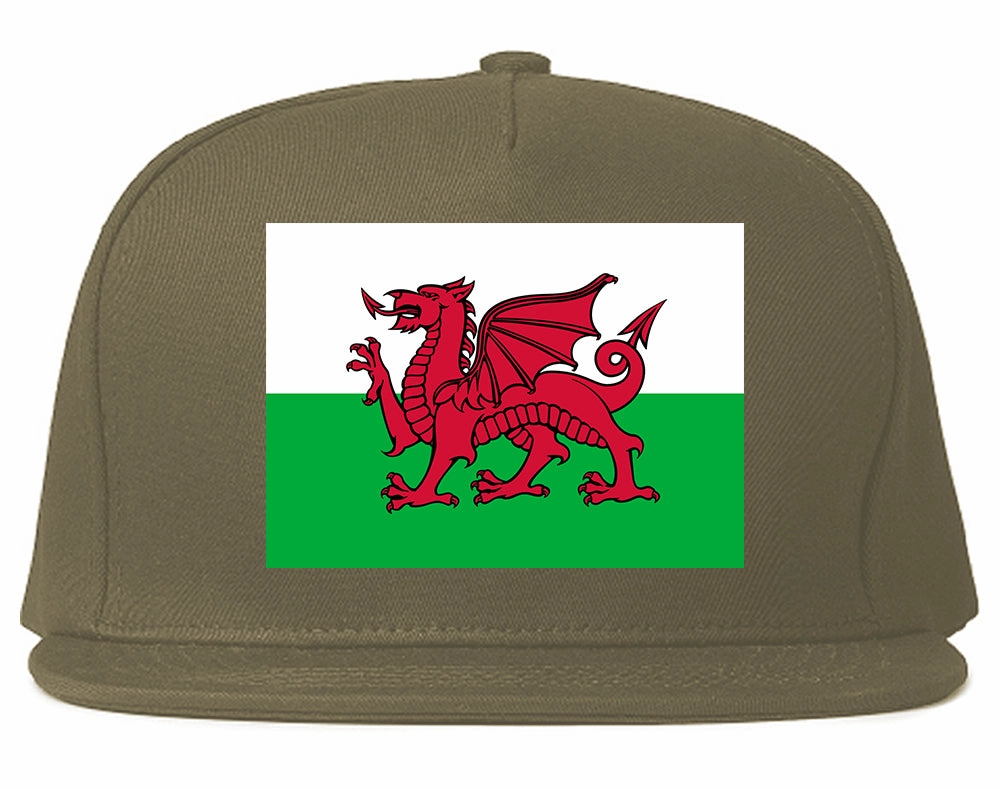 Wales Flag Country Chest Mens Snapback Hat
