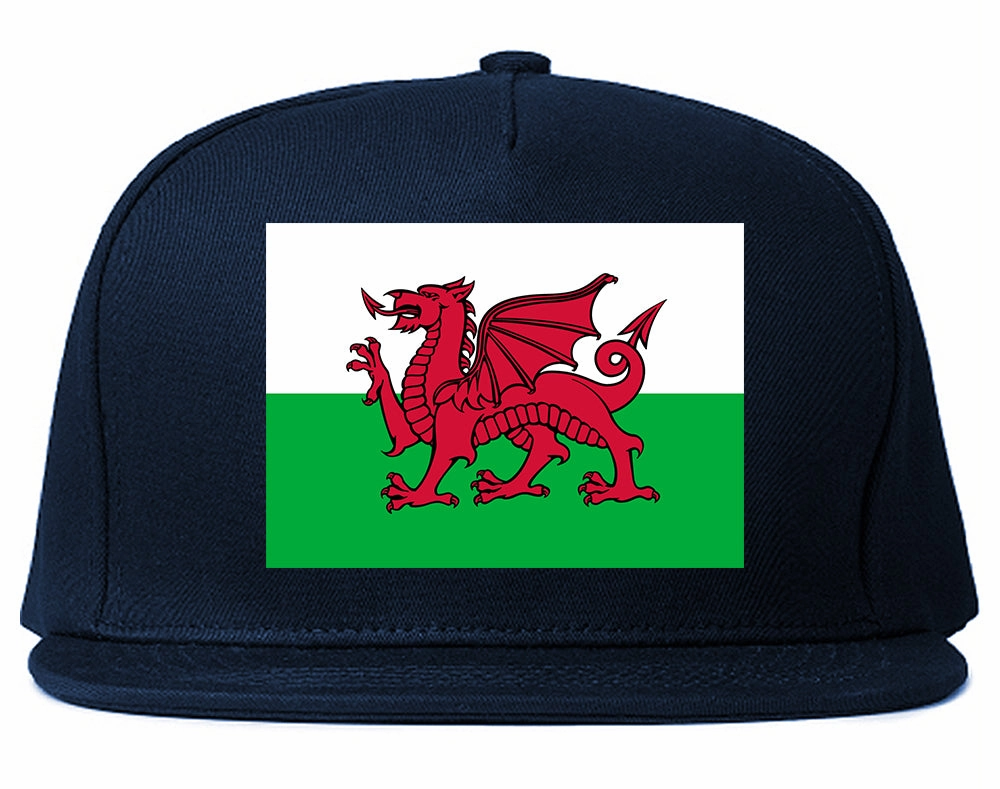 Wales Flag Country Chest Mens Snapback Hat