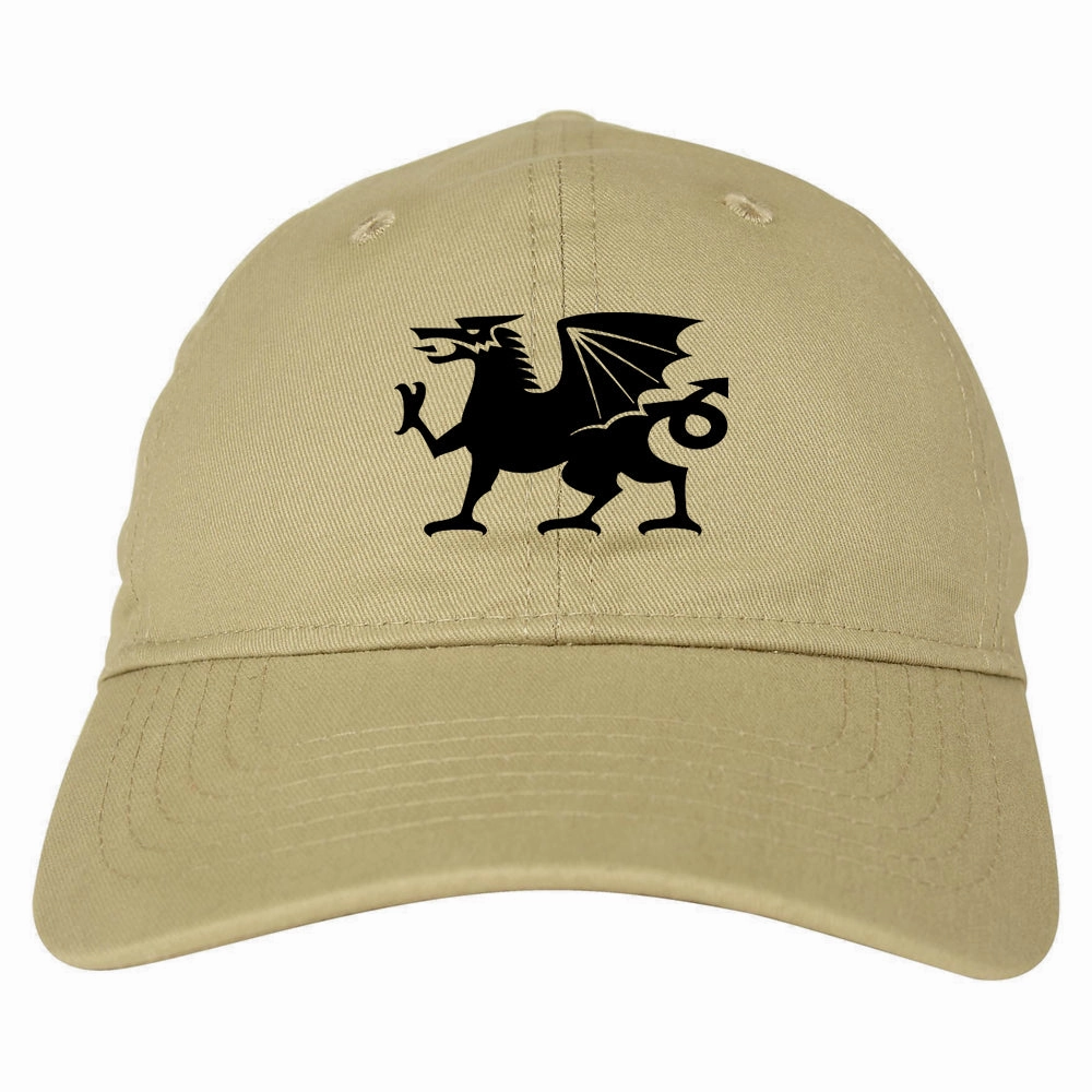 Wales Flag Dragon Symbol Mens Dad Hat Baseball Cap