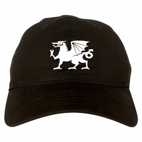 Wales Flag Dragon Symbol Mens Dad Hat Baseball Cap